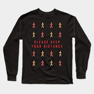 covid-19 distance Long Sleeve T-Shirt